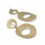 Three hammered disc stud earrings by Fo.Be